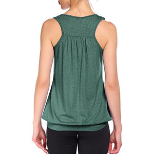 <b>Womens</b> Pima Cotton Workout Crop <b>Sleeveless</b> Casual <b>Tank</b> <b>Tops</b> - Product Image 2