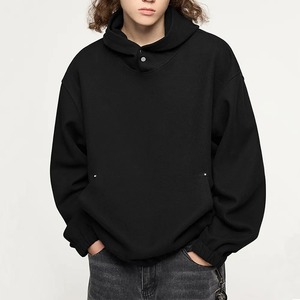 Sweat à capuche zippé surdimensionné en molleton de coton épais 330 g/m² pour homme, coupe classique, vierge, impression numérique, idéal pour l'hiver - Product Image 6