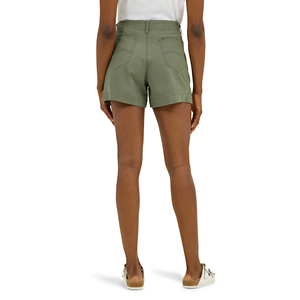 Shorts en jean pour femmes de couleur rouge, design personnalisé, lavage délavé, coupe régulière, décontracté, couleur unie, shorts boutonnés d'été - Product Image 4