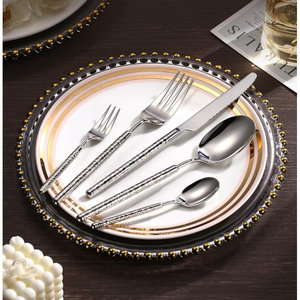Recién llegado, juego de cubiertos, tenedor, cuchara, juego de cubiertos de acero inoxidable con espejo, artículos de plata para uso en restaurante a precio mayorista - Product Image 2