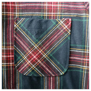 Chemises en flanelle à carreaux vintage 100 % coton teint en fil, grammage lourd, décontractées, à manches longues, boutonnées sur le devant, écologiques, vente en gros - Product Image 4