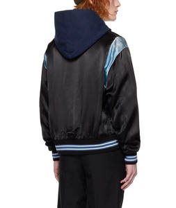 OEM personalizado de los hombres de satén chaqueta de bombardero Decoración bordado de nylon de vuelo personalizado de nylon chaqueta de bombardero para los hombres - Product Image 6