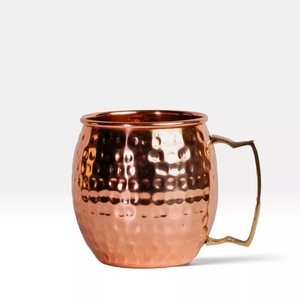 Directo de fábrica Moscow Mule Taza de cobre Vaso de acero inoxidable Acabado martillado Sublimación Chapado en cobre Fiesta de bebida múltiple - Product Image 2