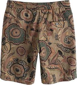 Nouveautés d'été Tendance Jeunesse Mode Chemise à fleurs Style Hong Kong Décontracté Ensemble deux pièces pour homme à manches courtes et short de plage - Product Image 5