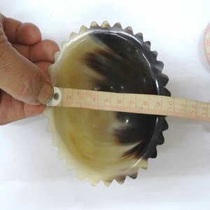 Bol de service en bois naturel poli traditionnel avec un design brillant, style américain, 4 pièces, fête, artisanat indien GALORE - Product Image 3