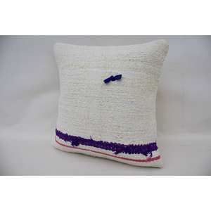 Patrón Vintage Lana Púrpura Kantha Mosaico Paisley Paneles Uva Patchwork Almohada 16x16 Pulgadas Técnica Tejida - Product Image 3