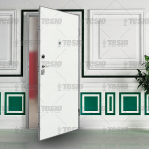 Design moderne bleu froid Inc005 finition acier inoxydable sécurité optimale 40dB insonorisation anti-effraction certifiée pour les villas - Product Image 2