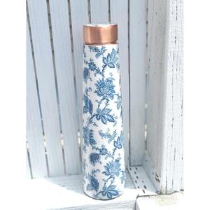 Haute isolation 100% cuivre bouteille d'eau conception personnalisée impression émail bouteille décorative étanche Premium bouteille d'eau décor à la maison - Product Image 1