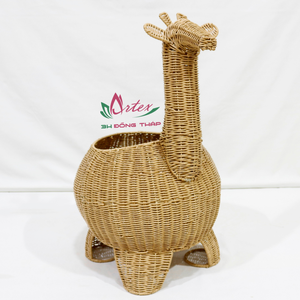 Artex Dong Thap Paniers de rangement écologiques faits à la main en plastique rotin en forme d'animal pour les jouets et la lessive de bébé - Product Image 1