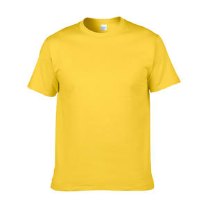 Prix bon marché en gros T-shirts d'été unis pour hommes avec logo imprimé personnalisé T-shirts 100% coton - Product Image 4