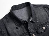 Veste en jean classique pour homme, boutonnée, pour un style décontracté et urbain