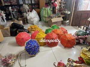 ร่มร่มตกแต่งงานแต่งงานแบบอินเดียร่มตกแต่งสำหรับทางเดินเข้าของ vivah ร่มตกแต่งธีม - Product Image 3