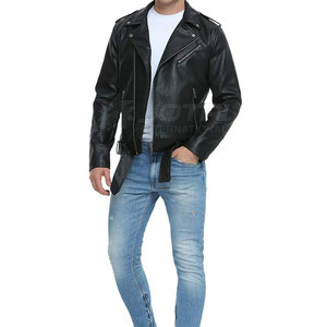 Venta caliente Hombres Ropa Chaqueta de cuero Nueva moda Hombres Chaqueta de cuero a prueba de viento - Product Image 2