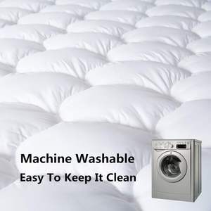 Colchón acolchado tamaño King, cómoda almohada con relleno esponjoso, fibra de poliéster gruesa y material de espuma Queen Fit - Product Image 3