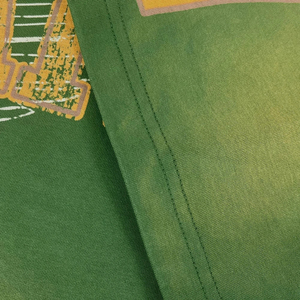 Camiseta Corta Oversize Verde para Hombre, Cuello Redondo, Estampado por Sublimación, Estilo Urbano con Diseño de Águila y Ribete en Contraste - Product Image 6