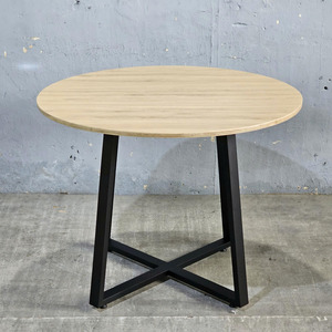 Round Conference <b>Table</b> BH68006 Minimalist Traditional Design with Iron Legs Melamine-Coated Plywood for Hotel <b>Office</b> Furniture - Product Image 5