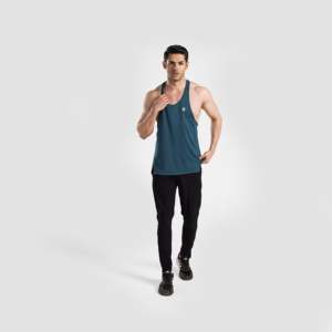 เสื้อกล้ามเทรลสีเขียวอมฟ้าสำหรับผู้ชาย - Product Image 4