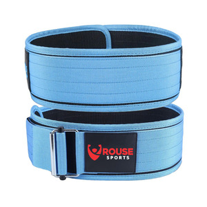 Ceinture de musculation autobloquante unisexe personnalisée, polyester antibactérien, ceinture de musculation pour la salle de sport, ceinture de fitness, CrossFit et entraînement de force - Product Image 2