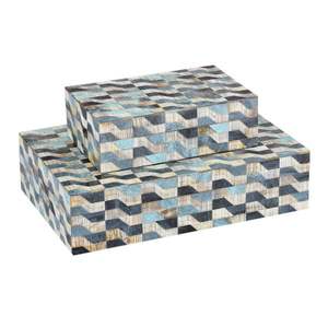 Fabrication à la main d'os de chameau et incrustation de résine boîte-cadeau d'emballage de bijoux fabricant et exportateur en gros de l'Inde - Product Image 3