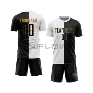 Nuevo 100% poliéster al por mayor Original OEM sublimación impresa diseño personalizado Jersey Kit de fútbol desgaste de fútbol - Product Image 5
