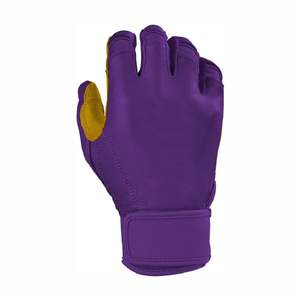 Gants de frappe de baseball professionnels en cuir de haute qualité pour adultes, couleur personnalisée, manchettes courtes, confortables, durables, écologiques - Product Image 4