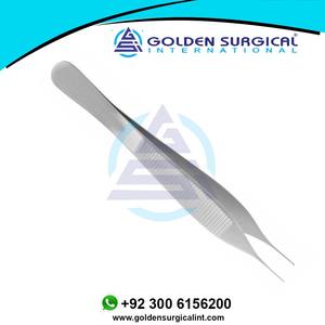 Pinzas Adson Finas de Acero Inoxidable para Odontología |   Instrumentos Manuales para Dentaduras Postizas, Herramientas de Odontología Reutilizables con Agarre Ergonómico, CE - Product Image 2