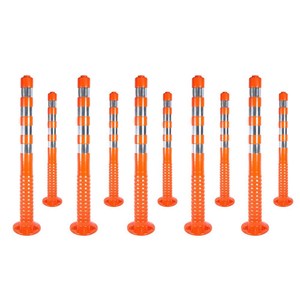 Delinator 100 x 8 cm Barrière de circulation flexible 10 pièces Borne de signalisation en TPU - Product Image 2
