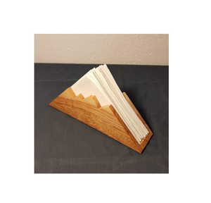 Porte-serviettes en bois de qualité supérieure, design élégant en forme de triangle, pour la décoration de table d'hôtel. - Product Image 4