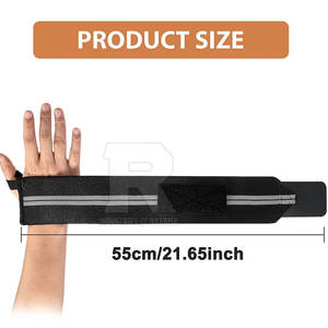 Muñequeras Ajustables para Levantamiento de Pesas, Crossfit, Gimnasio, Entrenamiento de Fuerza, Muñequeras Resistentes para Gimnasio - Product Image 4