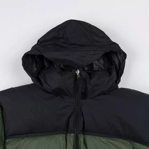 Top quality <b>men</b> Winter Fashionable Shiny Fabric 100% polyester Casualwear Waterproof Padding Puffer <b>Jacket</b> Zipper Hooded - Product Image 3