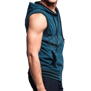 Best Design <b>Sleeveless</b> <b>Hoodies</b> For Gym Fitness Wear Workout Muscle Fit Athletic Wear Casual Pullover <b>Hoodies</b> - Product Image 4