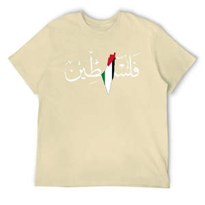 Venta al por mayor 100% algodón Palestina Imprimir Vintage Camiseta Peso Pesado Vintage Hombres DTG Imprimir Camiseta Tallas grandes Camiseta personalizada - Product Image 5