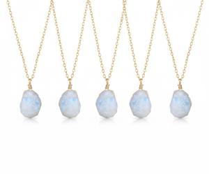 Pendentif en pierre de lune avec chaîne en argent poli, collier en pierre précieuse naturelle pour femmes, pendentif en argent poli en pierre de lune - Product Image 2