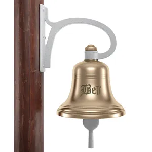 Campana de barco de latón Premium de alta calidad montada en la pared decoración náutica para el hogar técnica pulida colgante de pared de alta venta - Product Image 2