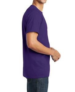 Personnalisation en gros de T-shirts en pur coton 100%, t-shirt surdimensionné pour hommes t-shirts à col rond en tissu tricoté vierge ordinaire - Product Image 2