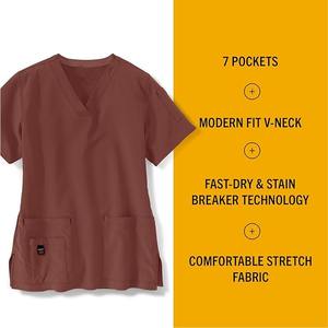 Nouveaux ensembles de gommage unisexe Cross-Flex Media mélanges de coton Logo personnalisé pour l'uniforme de travail d'infirmière d'hôpital pour animaux de compagnie - Product Image 6