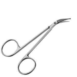 Tijera Perwitschky de acero inoxidable de alta calidad, cuchillas curvas, punta de bola de 10cm, tijera de cirugía General - Product Image 3