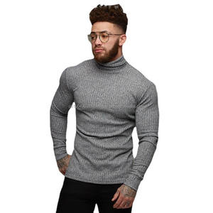 Pull à col roulé pour hommes automne printemps pull doux et chaud léger à la mode élégant et tendance chandails pour hommes - Product Image 5