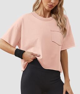 เสื้อยืดเอวลอยผู้หญิงวินเทจ230gsm เสื้อครอปซักในฤดูร้อน - Product Image 3