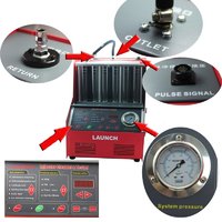 LAUNCH CNC-602A Testeur et nettoyeur d'injecteurs de carburant à ultrasons Machine de nettoyage d'injecteurs de carburant à essence pour moteur de voiture à essence