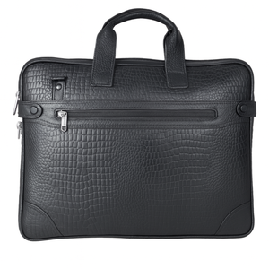 Sac pour ordinateur portable en cuir Slim Tech, léger, pour le bureau, style antique, accessoire de mode de Divine International - Product Image 5