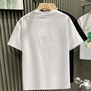 Custom Men's Round Neck Casual T-Shirt | High Street Fashion 2024 | Summer Short-Sleeve <b>Tee</b> - Product Image 1