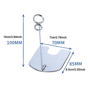 Mini support à pince en métal doré avec base pliable idéal pour les photos de cartes mémo de numéros de table ou les étiquettes de prix fabriquées à la main - Product Image 5