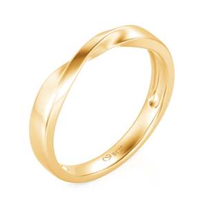 Anillo de Boda Clásico para Hombre Jeulia, Chapado en Oro Trenzado, Estilo Vintage, Oro de 18K - Product Image 2