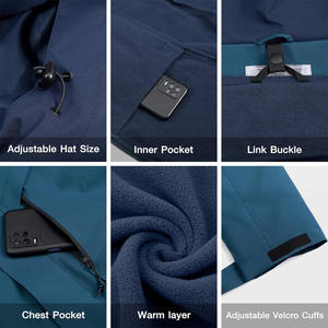 Chaqueta de esquí personalizada Streetgrace fabricante OEM chaqueta de invierno impermeable y resistente al viento con soporte de etiqueta privada - Product Image 5