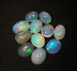Ópalo de fuego etíope Welo, cabujón ovalado, piedra preciosa de cristal natural, certificado por terceros, 3-5 quilates, para la fabricación de joyas y sanación - Product Image 6