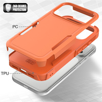 Coque de téléphone pour iPhone 18 Pro Max/17 Air/16E/15 Plus/14 Pro/13/12 Protection d'écran de l'appareil photo Antichoc Antidérapant PC+TPU Coque arrière