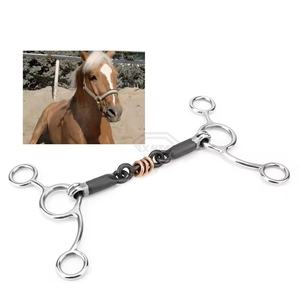 บิตขี่ม้าคุณภาพสูง ทำจากสแตนเลสอย่างดี สภาพใหม่ ปากบิตโค้งต่ำ พร้อมห่วงหลวม  ขายส่ง - Product Image 3