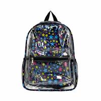 Sac à dos scolaire de haute qualité, portable, en PVC imperméable, transparent, pour le rangement de livres en extérieur