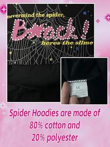 เสื้อฮู้ดดี้ Spider รุ่น 1.1 สีชมพู-ดำ-เทา จากคลังสินค้าในสหรัฐอเมริกา ปี 2026 Fresh Drop ของผู้ขายหมายเลข 1 - Product Image 6